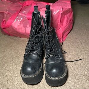 Dolls Kill Delia's Platform Combat Boots